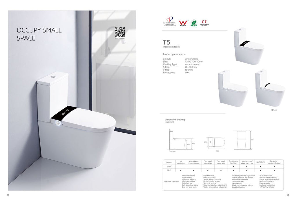 T5 Smart Intelligent Toilet